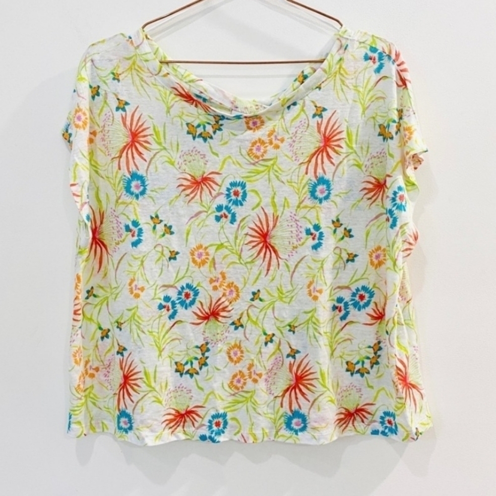 NEW Joie 100% linen dropped shoulder top
